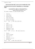 TEST BANK FOR THE LANGUAGE OF MEDICINE 12TH EDITION BY DAVI-ELLEN CHABNER ALL CHAPTERS&colon; ISBN-