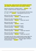 PHYS 1010 FINAL &lpar;UNE&rpar; EXAM WITH 100&percnt; VERIFIED QUESTIONS  AND CORRECT ANSWERS LATEST 25&sol;26 NEWEST VERSION