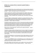 BITM 215 &lpar;3&rpar; MULTIPLE CHOICE QUESTIONS & ANSWERS