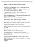 BITM 215 EXAM 3 QUESTIONS & ANSWERS