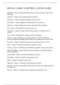 BITM 215 - EXAM 1 &lpar;CHAPTERS 1-4&rpar; STUDY GUIDE