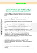 NCSO Questions and Answers &lpar;100&percnt;  Correct Answers&rpar; Already Graded A&plus;