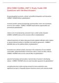 WGU D080 GLOBAL UNIT 2 Study Guide 198 Questions with Verified Answers&comma;100&percnt;CORRECT
