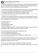 Pharmacology NCLEX Questions Exam Questions and Answers 100&percnt; Pass &vert;Already Graded A&plus;&vert; Verified and Updated &vert;Actual 2025&sol;2026 Cheat Sheet