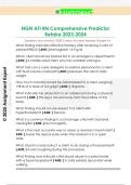 NGN ATI RN Comprehensive Predictor  Retake 2023-2024  Questions and Answers &lpar;100&percnt; Correct Answers&rpar; Already Graded A&plus;