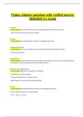 Claims Adjuster Exam &ndash; Verified Questions and Answers &lpar;100&percnt; Pass&comma; Latest A&plus; Grade&rpar;