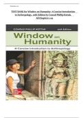 Test Bank For Loose Leaf Window on Humanity 10th Edition by Conrad Phillip Kottak&vert;&vert;ISBN&colon;9781265677879