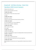 Roadcraft - UK Police Driving - Mock Test Questions With Correct Answers&period;