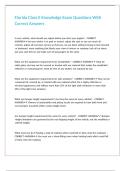 Florida Class E Knowledge Exam Questions With Correct Answers 
