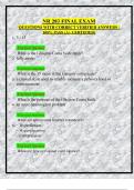 NR 283 FINAL EXAM  QUESTIONS WITH CORRECT VERIFIED ANSWERS &vert;  100&percnt; PASS &lpar;A&plus; CERTIFIED&rpar;