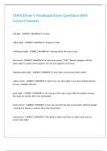 CNMI Driver-s Handbook Exam Questions With Correct Answers