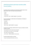CNMI Driving Study Guide Exam Questions With Correct Answers 