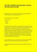 LAW 402B - PROPERTY LAW FINAL EXAM - RULES OF THE CASES 2025&sol;26 PASSED QUESTIONS AND ANSWERS&period;