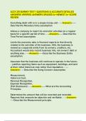 ACCY 201 BURNEY TEST 1 QUESTIONS & ACCURATE DETAILED  ANSWERS VERIFIED ANSWERS GRADED A&plus; NEWEST A&plus; SCORE  REVIEW