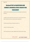 Rockwell TEST all QUESTIONS AND CORRECT ANSWERS LATEST UPDATE THIS YEAR NEW&excl;&excl;