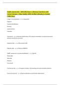 Health Assessment - NUR 2092 Exam 1 &lpar;Muskus&rpar; Questions with Correct Answers &vert; New Update 100&percnt; Verified &vert;Already A&plus; Graded &lpar;100&percnt; Pass&rpar;