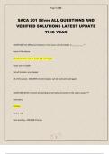 SACA 201 Silver ALL QUESTIONS AND VERIFIED SOLUTIONS LATEST UPDATE THIS YEAR