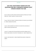 SLTC FINAL EXAM NEWEST VERSON WITH 300 QUESTIONS AND WELL ELABORATED ANSWERS LATEST UPDATED VERSION THIS YEAR