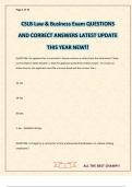 CSLB Law & Business Exam QUESTIONS AND CORRECT ANSWERS LATEST UPDATE THIS YEAR NEW&excl;&excl;