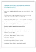 Sociology 200 Midterm Review Exam Questions With Correct Answers&period;