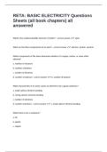 RETA&colon; BASIC ELECTRICITY Questions Sheets &lpar;all book chapters&rpar; all answered