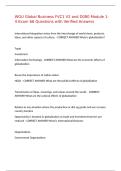 WGU Global Business FVC1 V2 and D080 Module 1-4 Exam 66 Questions with Verified Answers&comma;100&percnt;CORRECT