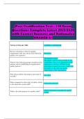  Post Certification Test &ndash; 100 Exam  Questions Complete Latest 2025&sol;2026  with Correct Answers and Rationales  GRADED A&plus;