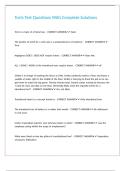 Torts Test Questions With Complete Solutions&period;