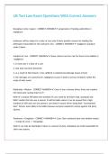 UK Tort Law Exam Questions With Correct Answers