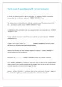 Torts exam 1 questions with correct answers