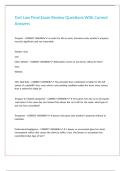 Tort Law Final Exam Review Questions With Correct Answers&period;