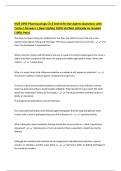 NUR 2092 Pharmacology Ch 8 Anti-Infective Agents Questions with Correct Answers &vert; New Update 100&percnt; Verified &vert;Already A&plus; Graded &lpar;100&percnt; Pass&rpar;