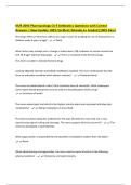 NUR 2092 Pharmacology Ch 9 Antibiotics Questions with Correct Answers &vert; New Update 100&percnt; Verified &vert;Already A&plus; Graded &lpar;100&percnt; Pass&rpar;
