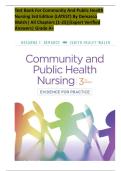 Test Bank For Community & Public Health Nursing 3rd Edition By Rosanna DeMarco&semi; Judith Healey-Walsh&vert;&vert;ISBN&colon;NO 9781975111694&vert;&vert; Chapter 1-25 &vert;ALL Chapters &comma;Complete A&plus; Guide