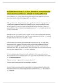 NUR 2092 Pharmacology Ch 41 Drugs affecting the male reproductive system Questions and Answers &vert;Already A&plus; Graded &lpar;100&percnt; Pass&rpar;