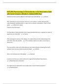 NUR 2092 Pharmacology Ch 50 Introduction to the Renal system Exam with Correct Answers &vert;Already A&plus; Graded &lpar;100&percnt; Pass&rpar;
