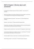 RETA Chapter 2 Review Quiz well answered