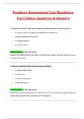 Prophecy Core Mandatory Part I &lpar;Nursing&rpar; Relias Latest 2025 Actual Questions and Verified Answers &lpar;2025 &sol; 2026&rpar; A&plus; Grade 100&percnt; Guarantee Verified by Experts