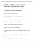 CWCN tests labs questions with complete solutions graded A&plus;