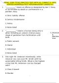PENAL CODE &lpar;TCOLE PRACTICE TEST&rpar; WITH ALL CORRECT & 100&percnt; VERIFIED ANSWERS&vert;LATEST VERSION&vert;ALREADY GRADED A&plus;