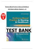 TEST BANK For Evidence-Based Practice in Nursing & Healthcare A Guide to Best Practice 5th Edition by Bernadette Mazurek Melnyk&comma; Ellen Fineout-Overholt &vert; Complete Exam Prep 2025&ndash;2026