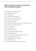 ISEE Vocabulary &lpar;Lower Level&rpar; Exam with Complete Solutions