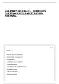 UNL MNGT 361 EXAM 1 - HENDRICKS QUESTIONS WITH LATEST PASSED ANSWERS&period;