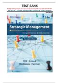 Strategic Management Test Bank 14th Edition &vert; Hitt&comma; Ireland&comma; Hoskisson&comma; Harrison