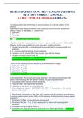 HESI Geriatrics Exam Test Bank &lpar;2024&rpar; &ndash; 300 Questions with 100&percnt; Verified Correct Answers and Rationales