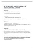 WTA PRATICE QUESTIONS WITH COMPLETE SOLUTIONS