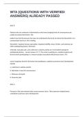 WTA &lpar;QUESTIONS WITH VERIFIED ANSWERS&rpar; ALREADY PASSED