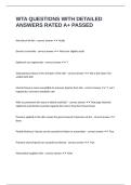 WTA QUESTIONS WITH DETAILED ANSWERS RATED A&plus; PASSED