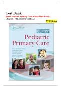 Burns Pediatric Primary Care &ndash; 7th Edition &lpar;Maaks&comma; Starr&comma; Brady&rpar; &ndash; Complete Test Bank with Answers