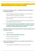  TEXAS PROMULGATED CONTRACTS-CHAMPIONS EXAM 2025&sol;2026 WITH 100&percnt; ACCURATE ANSWERS